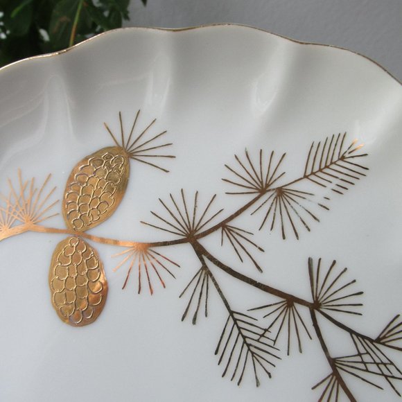 Fine Porcelain 3 Pairs Mug & Saucer Golden Pine, Japan - Picture 13 of 16